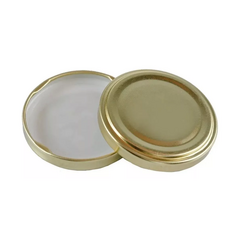 Imagen de Tapa Axial 63 Para Frasco Amanacer Doradas, Blancas y Negras x20