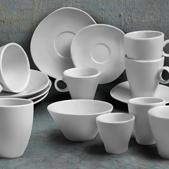 X6 taza café con plato Línea 1600 porcelana Tsuji - tienda online