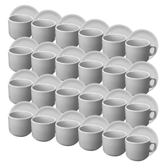 Taza Té Con Plato Porcelana Blanca Línea 450 Tsuji X24