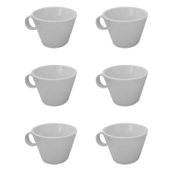 Taza té/desayuno porcelana cónica Verbano x6 en internet