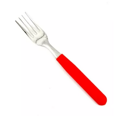 Tenedor cabo rojo mesa Carol x12 - Bazar Colucci