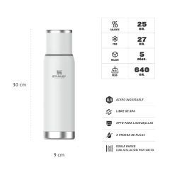 Termo adventure polar blanco 1 litro Stanley - Bazar Colucci