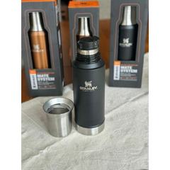 Termo clásico negro 800 ml con caja Stanley - Bazar Colucci