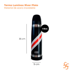 Termo Luminox River Plate 1 Litro Acero Lumilagro en internet