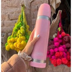 Imagen de Termo Luminox rosa de acero inoxidable Lumilagro