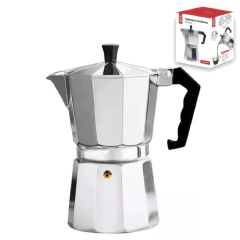 Cafetera Italiana Aluminio 9 Pocillos Crystal Rock - tienda online