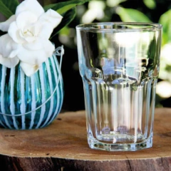 Vaso Vidrio Bristol Facetado Nadir 410 ml Set x12 - tienda online