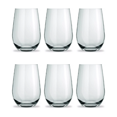 Vaso Vidrio Dubai Glass Sin Tallo Nadir 460 ml Set x12 x6