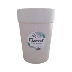 Set Vasos Plásticos Carol Sustentable Fusion Color Tiza X24 - comprar online