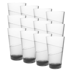 Vaso Geo Trago Largo 420 Cc Vidrio Durax X12