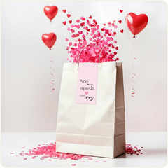 Cierra bolsas love rosa 01 (15 U.)