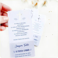 Estampita de recuerdo - COM 34V calada en internet