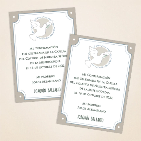 Estampita de recuerdo - COM 62V