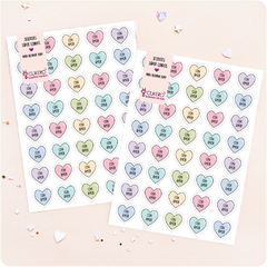 Stickers ¨Con amor pasteles 01¨ (x 40 U.)
