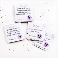 EMP - Tarjetas cuadradas de 6,5 cm (40 U.)