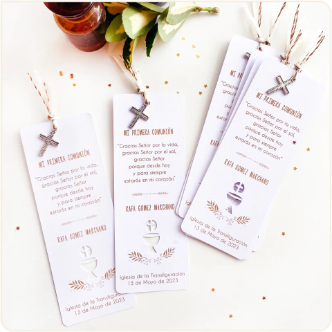 Estampita de recuerdo - COM 04V CON CRUZ - comprar online