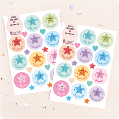 Stickers ¨Estrellas con frases 001¨ (20 U.)