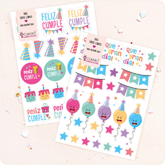Stickers Feliz Cumpleaños 001 (50 U.)