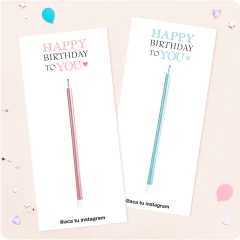 Tarjetas para velitas 06 (18 U) - comprar online