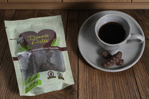 Biscoito Coberto Com Chocolate Sem Glúten, Sem Lactose 150g