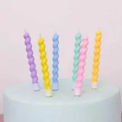 Velitas tirabuzón x6 - comprar online