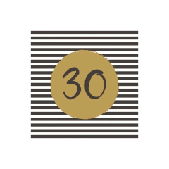 Servilletas 30th birthday