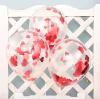 Globo confetti corazones rojos x5 unidades