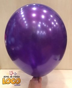 Globos perlados violeta 12' x10u - comprar online