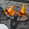 Vincha gorro de bruja naranja