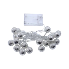 Guirnalda luces bolas chicas plateadas - comprar online