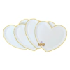 Platos corazón celeste x6 - comprar online