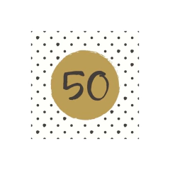 Servilletas 50th birthday