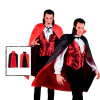 Capa Dracula corta con cuello reversible 80cm