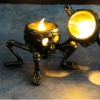 Vela led calavera macabra