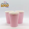 Vaso de polipapel rosa x8