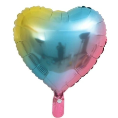 Globo corazón degradé pasteles