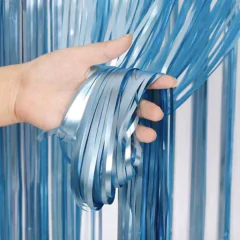 cortina matte celeste pastel