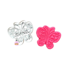 Cortante mariposa corazon