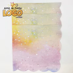 Servilletas degrade pastel x12