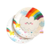 Platos arcoiris nube sol