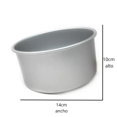 Molde aluminio redondo altura 10cm - comprar online