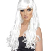 Peluca ondulada platinada