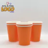 Vaso de polipapel naranja x8