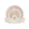 Platos arcoiris nordico rosa