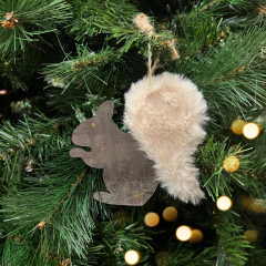 Ardillita madera con piel