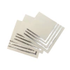 Servilletas blancas borde plata
