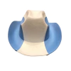 Gorro cowboy celeste y blanco