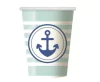 Vaso náutico celeste perlado x6