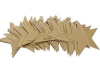 Guirnalda estrellas glitter dorada