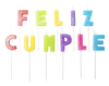 Velitas 'Feliz cumple'